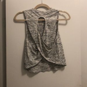 Lululemon white open back top